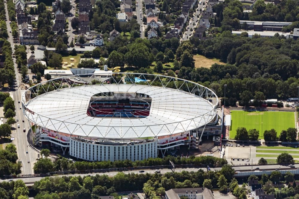 Leverkusen Von Oben Sportstätten Gelände Der Arena Des Stadion In Leverkusen Im Bundesland 