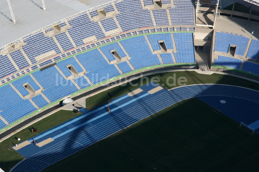 Luftbild Rio de Janeiro - Sportstätte des Stadion Estadio Olimpico Joao Havelange - Nilton Santos Stadium in Rio de Janeiro in Brasilien