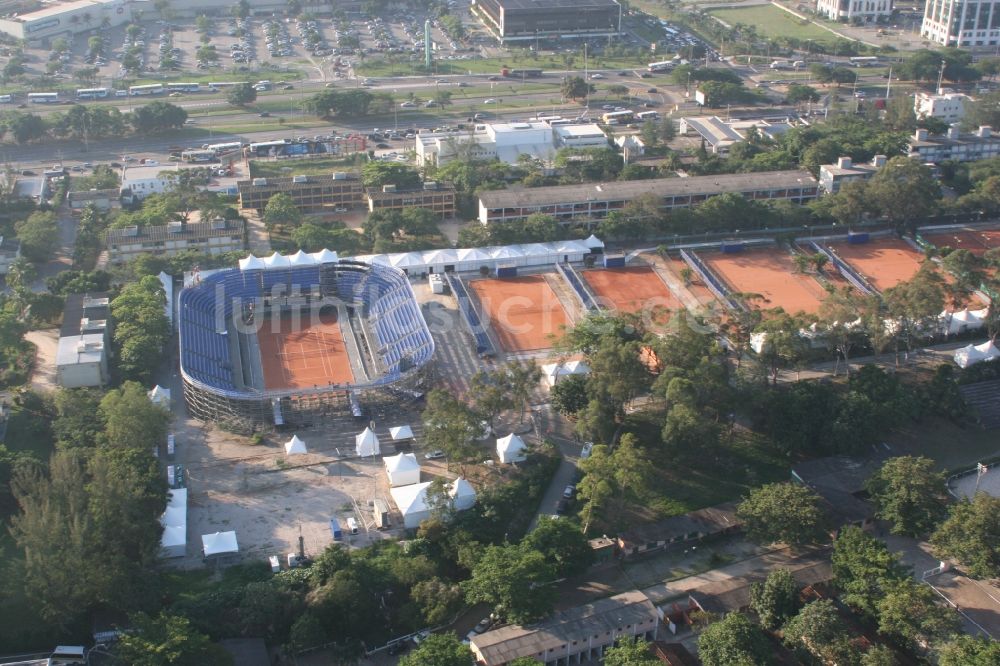 Luftbild Rio de Janeiro - Sportstätte der Tennis Wettkämpfe anlässlich der 15. Pan-Amerikanischen Spiele 2007 in Rio de Janeiro in Brasilien.