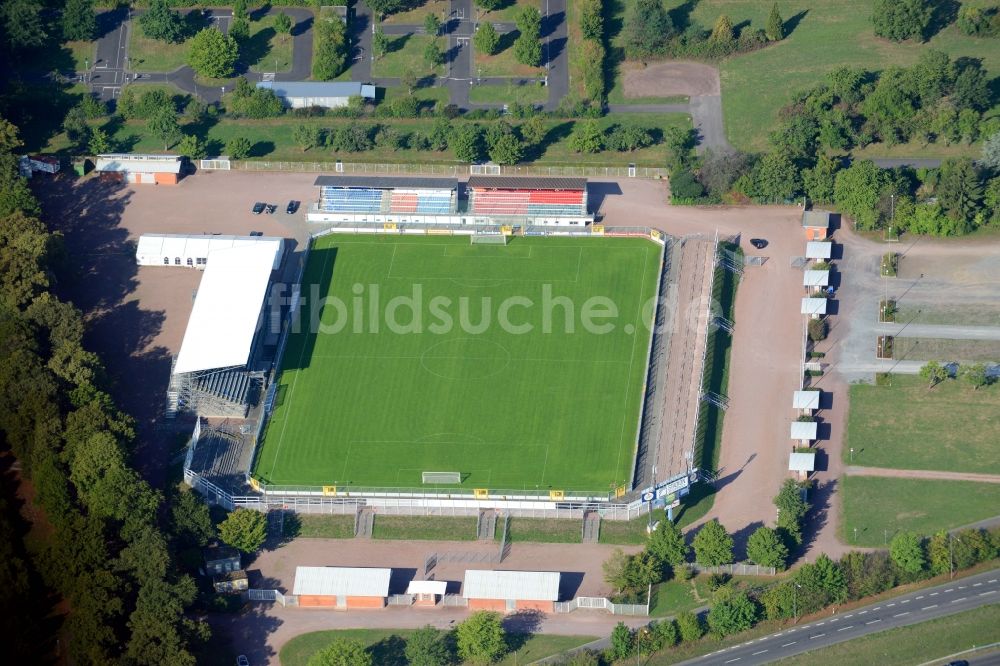 Luftbild Aschaffenburg - Sportstätten- Gelände der Arena des Stadion in Aschaffenburg im Bundesland Bayern