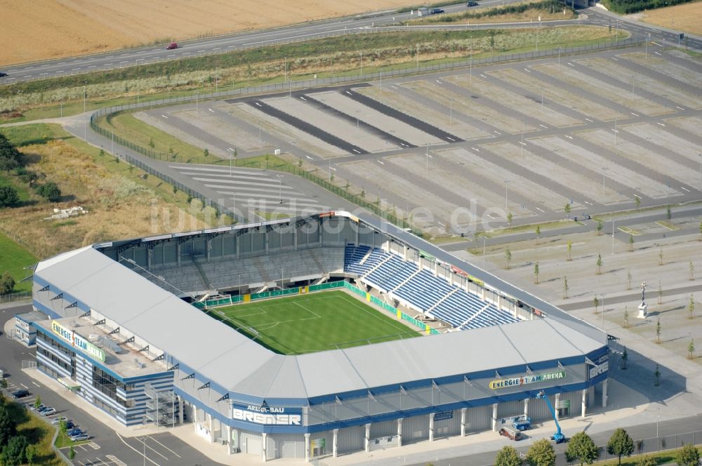 Paderborn von oben - Sportstätten-Gelände der Arena des Stadion Benteler-Arena in Paderborn im Bundesland Nordrhein-Westfalen, Deutschland