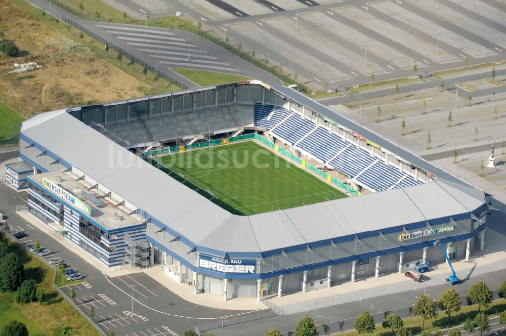 Luftbild Paderborn - Sportstätten-Gelände der Arena des Stadion Benteler-Arena in Paderborn im Bundesland Nordrhein-Westfalen, Deutschland