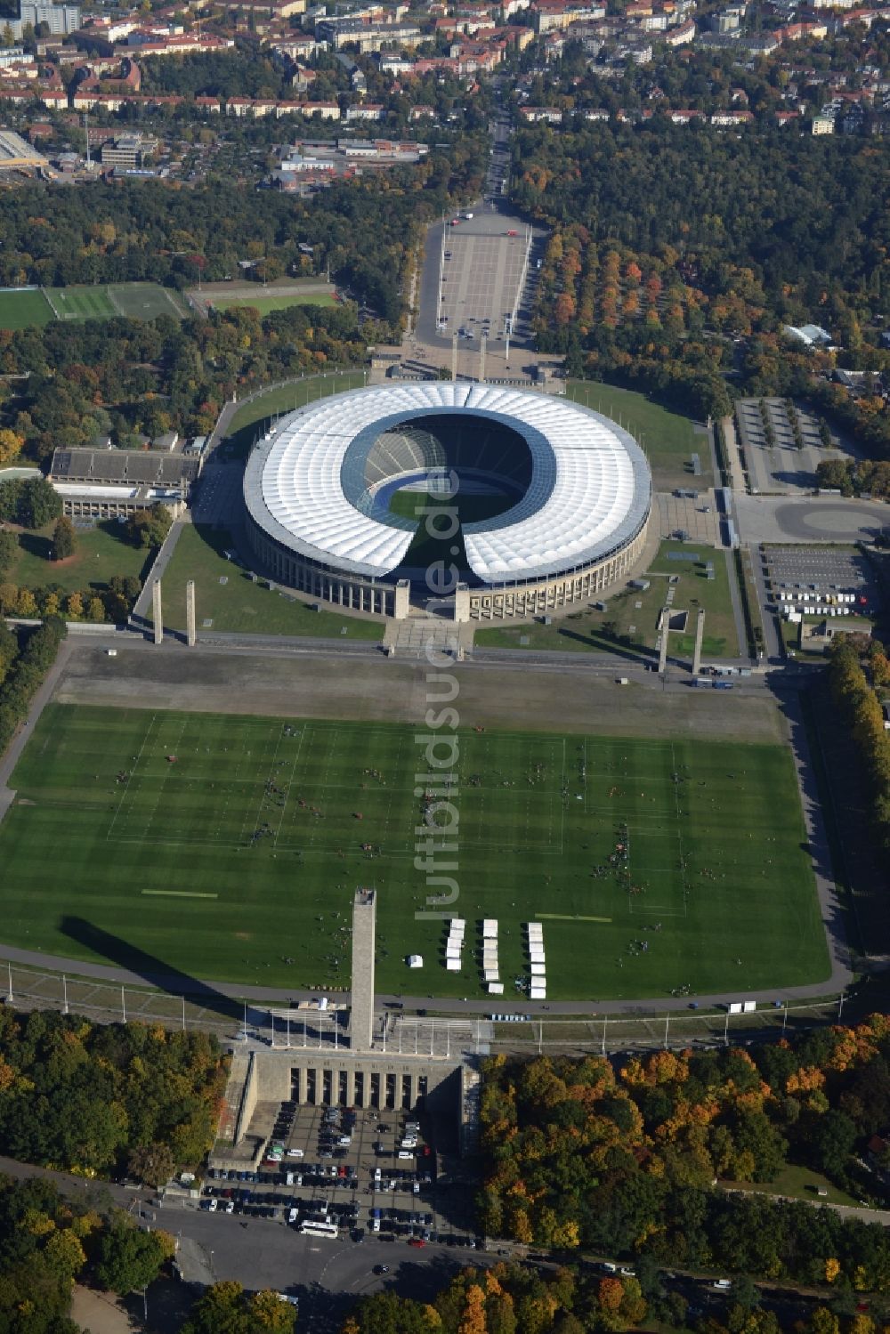 Luftaufnahme Berlin - Sportstätten-Gelände der Arena des Stadion in Berlin