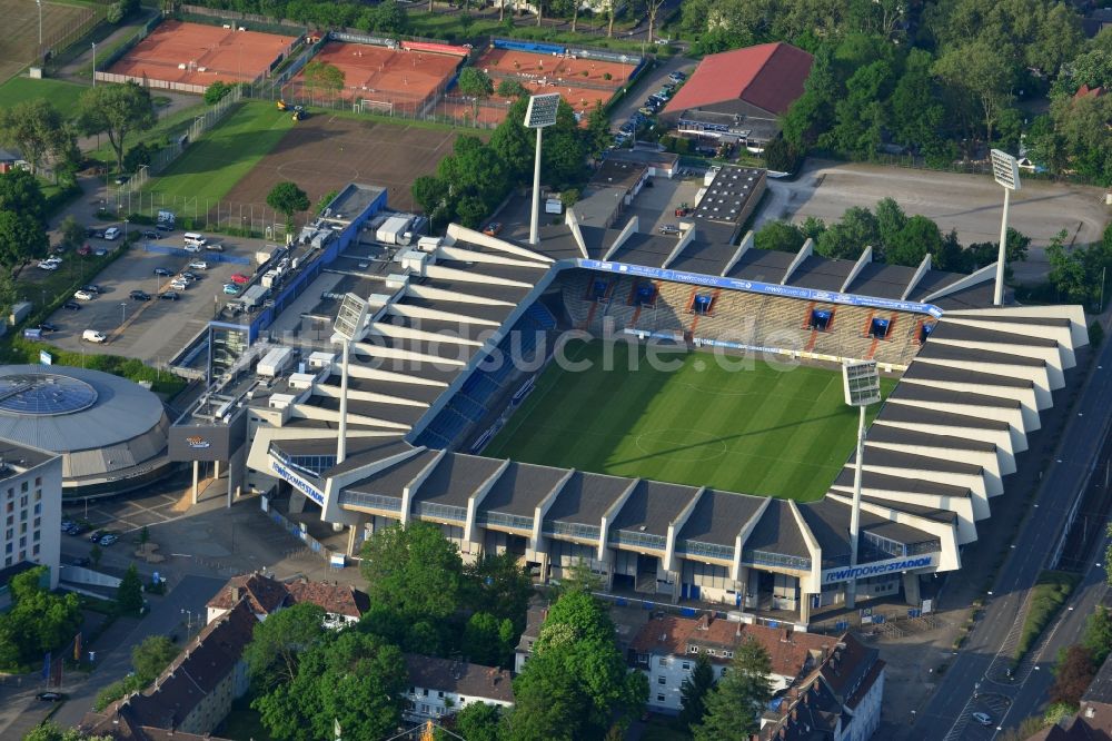 Luftaufnahme Bochum - Sportstätten-Gelände der Arena des Stadion in Bochum im Bundesland Nordrhein-Westfalen