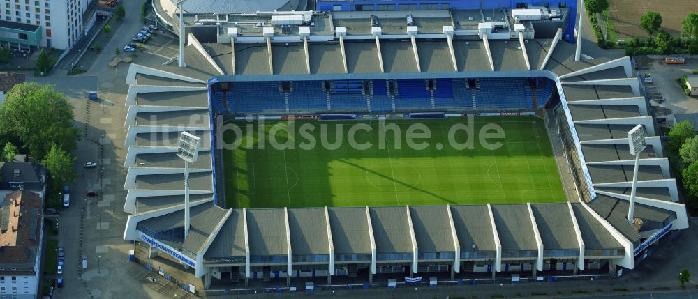 Bochum aus der Vogelperspektive: Sportstätten-Gelände der Arena des Stadion in Bochum im Bundesland Nordrhein-Westfalen