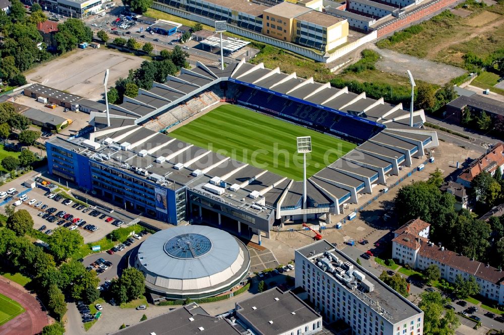 Bochum aus der Vogelperspektive: Sportstätten-Gelände der Arena des Stadion in Bochum im Bundesland Nordrhein-Westfalen