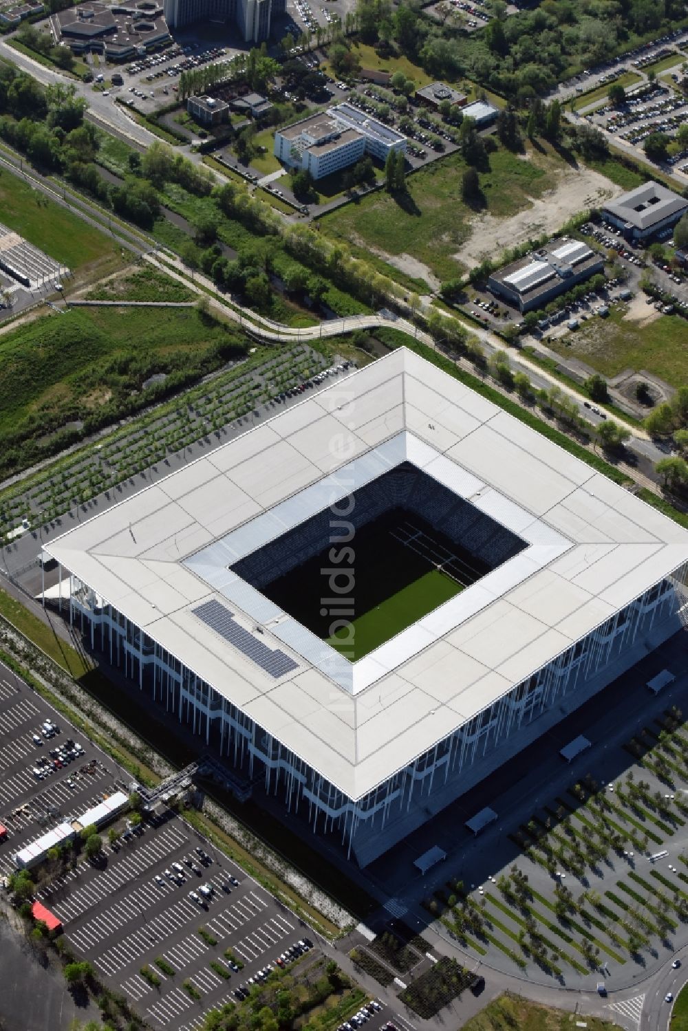 Luftbild Bordeaux - Sportstätten-Gelände der Arena des Stadion in Bordeaux in Aquitaine Limousin Poitou-Charentes, Frankreich