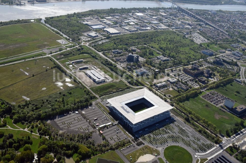 Luftbild Bordeaux - Sportstätten-Gelände der Arena des Stadion in Bordeaux in Aquitaine Limousin Poitou-Charentes, Frankreich