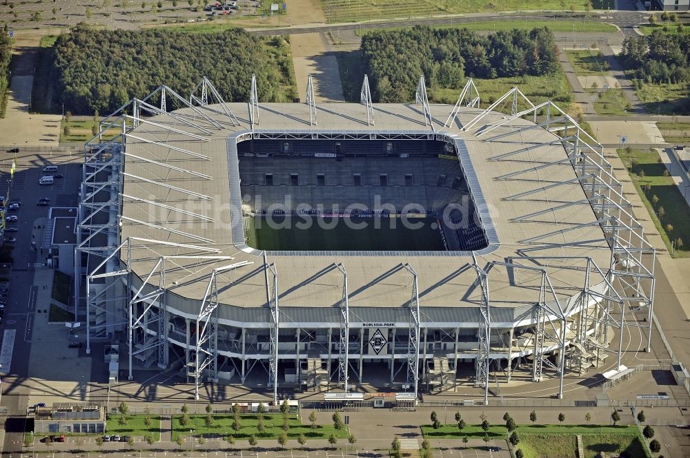 Luftbild Mönchengladbach - Sportstätten-Gelände der Arena des Stadion BORUSSIA-PARK in Mönchengladbach im Bundesland Nordrhein-Westfalen, Deutschland