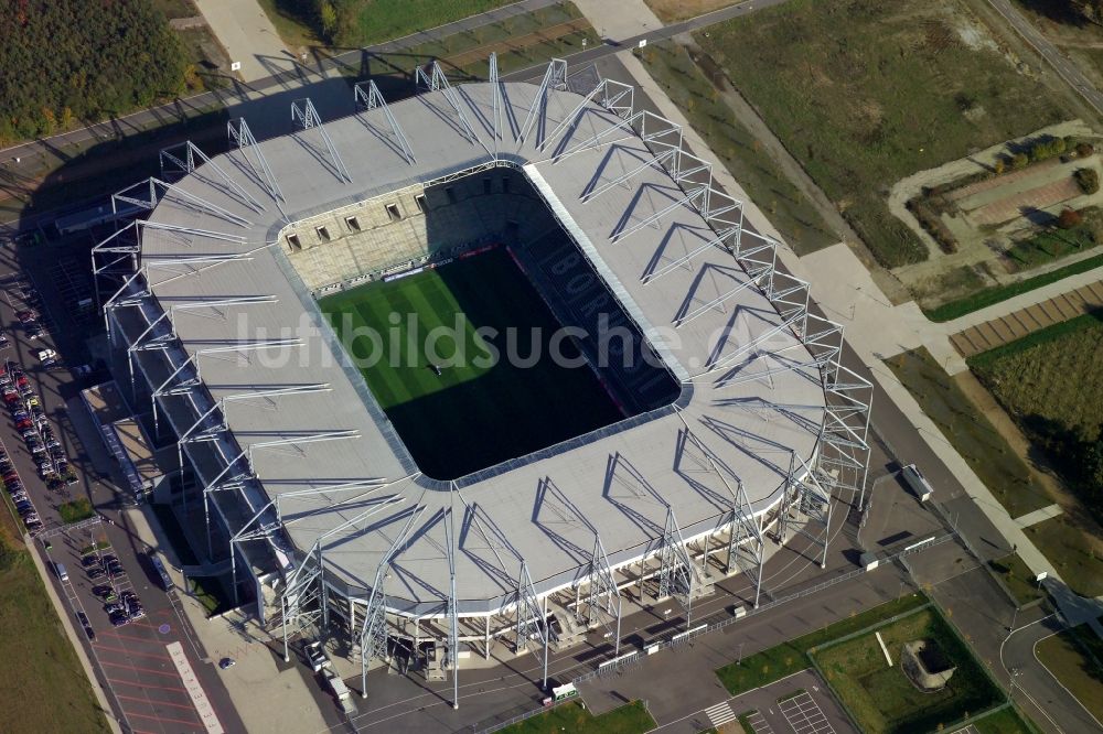 Luftbild Mönchengladbach - Sportstätten-Gelände der Arena des Stadion BORUSSIA-PARK in Mönchengladbach im Bundesland Nordrhein-Westfalen, Deutschland