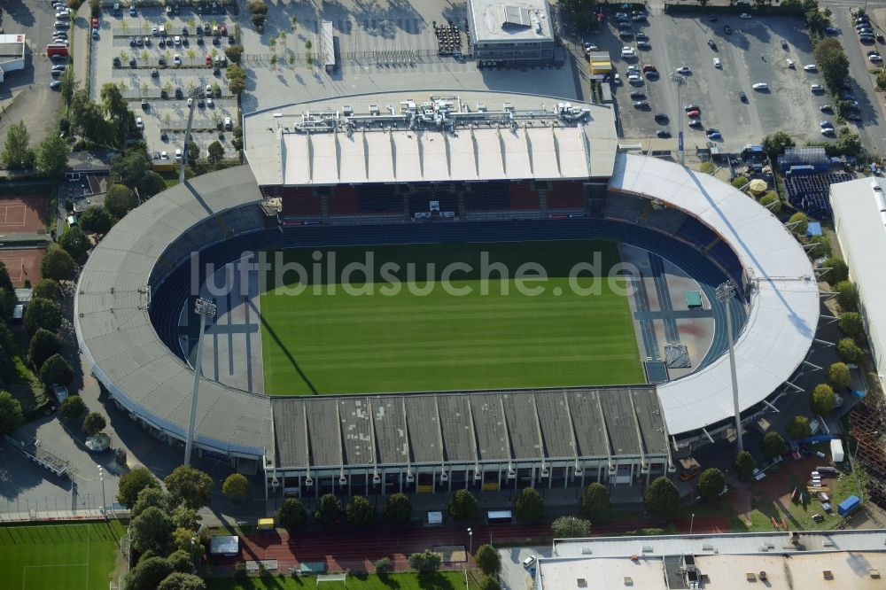 Luftbild Braunschweig - Sportstätten-Gelände der Arena des Stadion in Braunschweig im Bundesland Niedersachsen