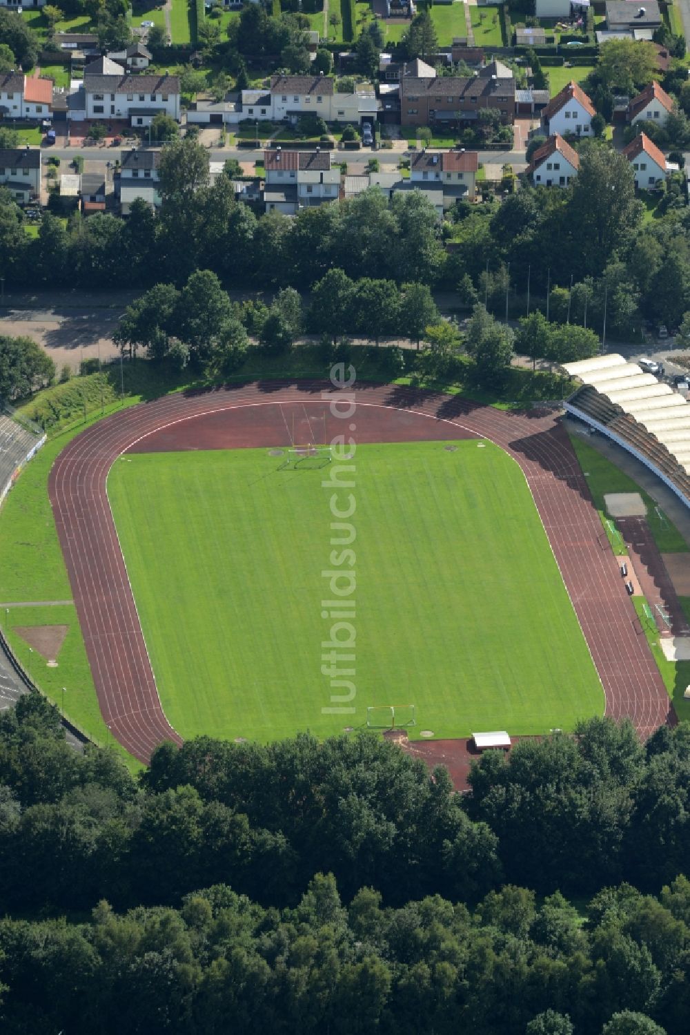 Luftbild Bremerhaven - Sportstätten-Gelände der Arena des Stadion in Bremerhaven im Bundesland Bremen