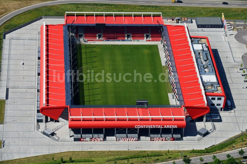 Luftbild Regensburg - Sportstätten-Gelände der Arena des Stadion Continental Arena in Regensburg im Bundesland Bayern, Deutschland