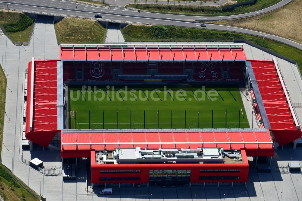 Luftbild Regensburg - Sportstätten-Gelände der Arena des Stadion Continental Arena in Regensburg im Bundesland Bayern, Deutschland