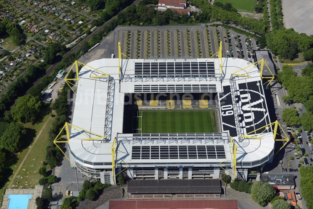 Luftbild Dortmund - Sportstätten-Gelände der Arena des Stadion in Dortmund im Bundesland Nordrhein-Westfalen