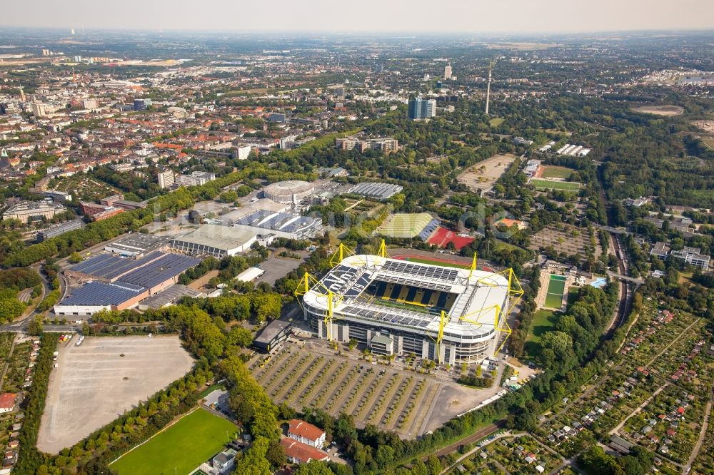 Luftbild Dortmund - Sportstätten-Gelände der Arena des Stadion in Dortmund im Bundesland Nordrhein-Westfalen