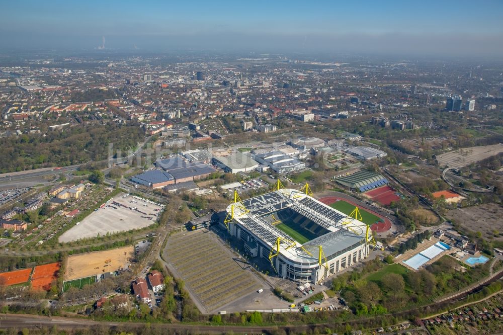 Luftbild Dortmund - Sportstätten-Gelände der Arena des Stadion in Dortmund im Bundesland Nordrhein-Westfalen