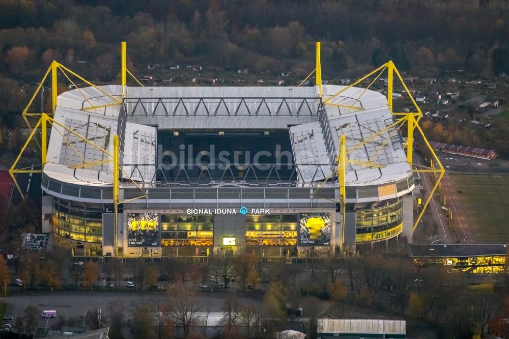 Luftaufnahme Dortmund - Sportstätten-Gelände der Arena des Stadion