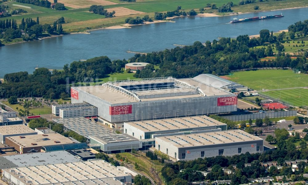 Düsseldorf aus der Vogelperspektive: Sportstätten-Gelände der Arena des Stadion in Düsseldorf im Bundesland Nordrhein-Westfalen