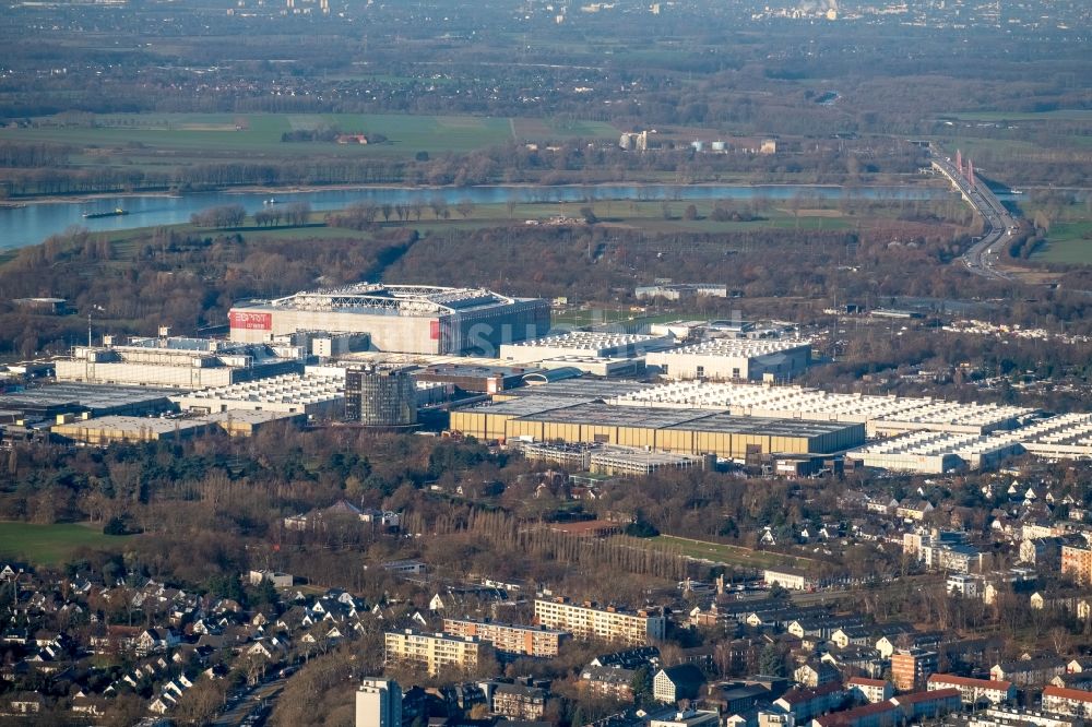 Düsseldorf aus der Vogelperspektive: Sportstätten-Gelände der Arena des Stadion in Düsseldorf im Bundesland Nordrhein-Westfalen