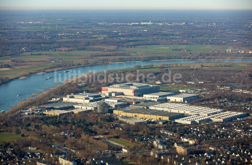 Düsseldorf aus der Vogelperspektive: Sportstätten-Gelände der Arena des Stadion in Düsseldorf im Bundesland Nordrhein-Westfalen