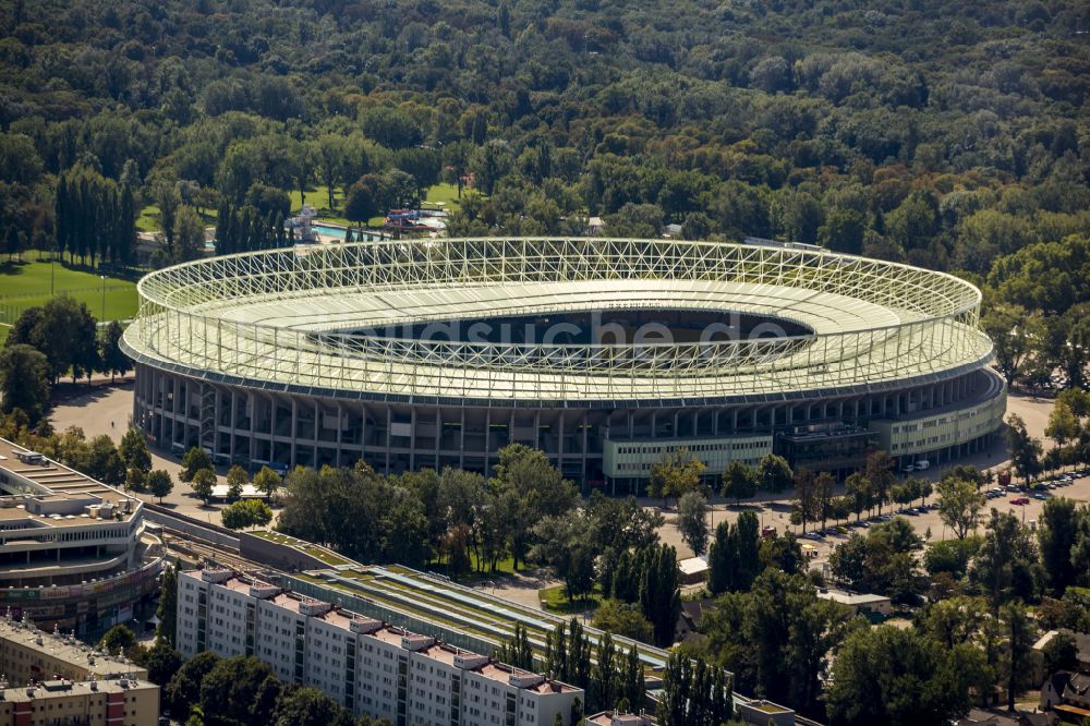 Luftaufnahme Wien - Sportstätten-Gelände der Arena des Stadion Ernst-Happel-Stadion in Wien in Österreich