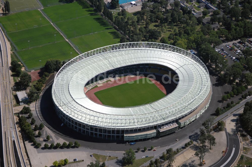 Wien von oben - Sportstätten-Gelände der Arena des Stadion Ernst-Happel-Stadion in Wien in Österreich