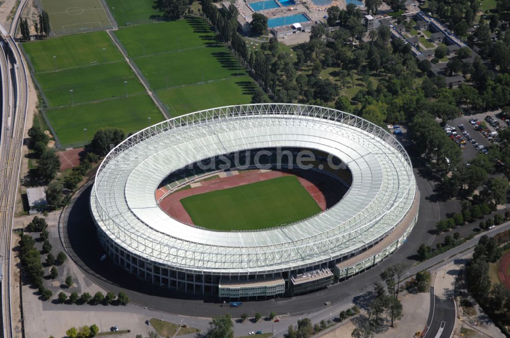 Wien aus der Vogelperspektive: Sportstätten-Gelände der Arena des Stadion Ernst-Happel-Stadion in Wien in Österreich