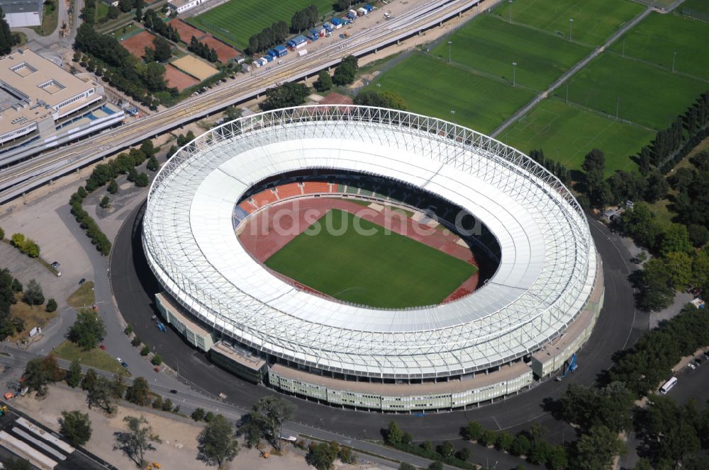 Luftaufnahme Wien - Sportstätten-Gelände der Arena des Stadion Ernst-Happel-Stadion in Wien in Österreich