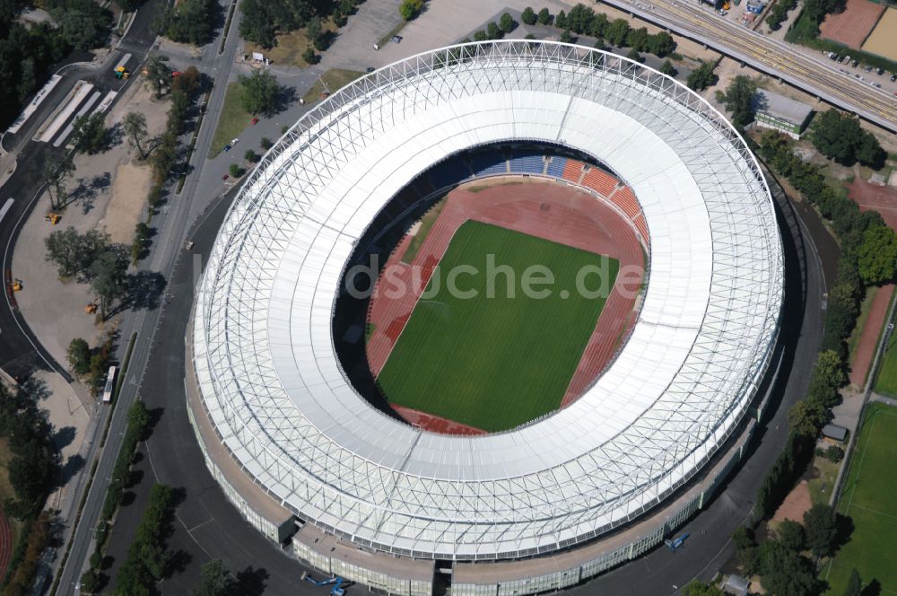 Wien von oben - Sportstätten-Gelände der Arena des Stadion Ernst-Happel-Stadion in Wien in Österreich