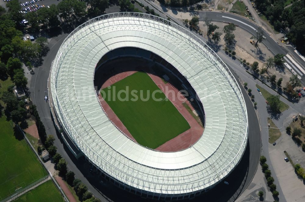 Wien von oben - Sportstätten-Gelände der Arena des Stadion Ernst-Happel-Stadion in Wien in Österreich