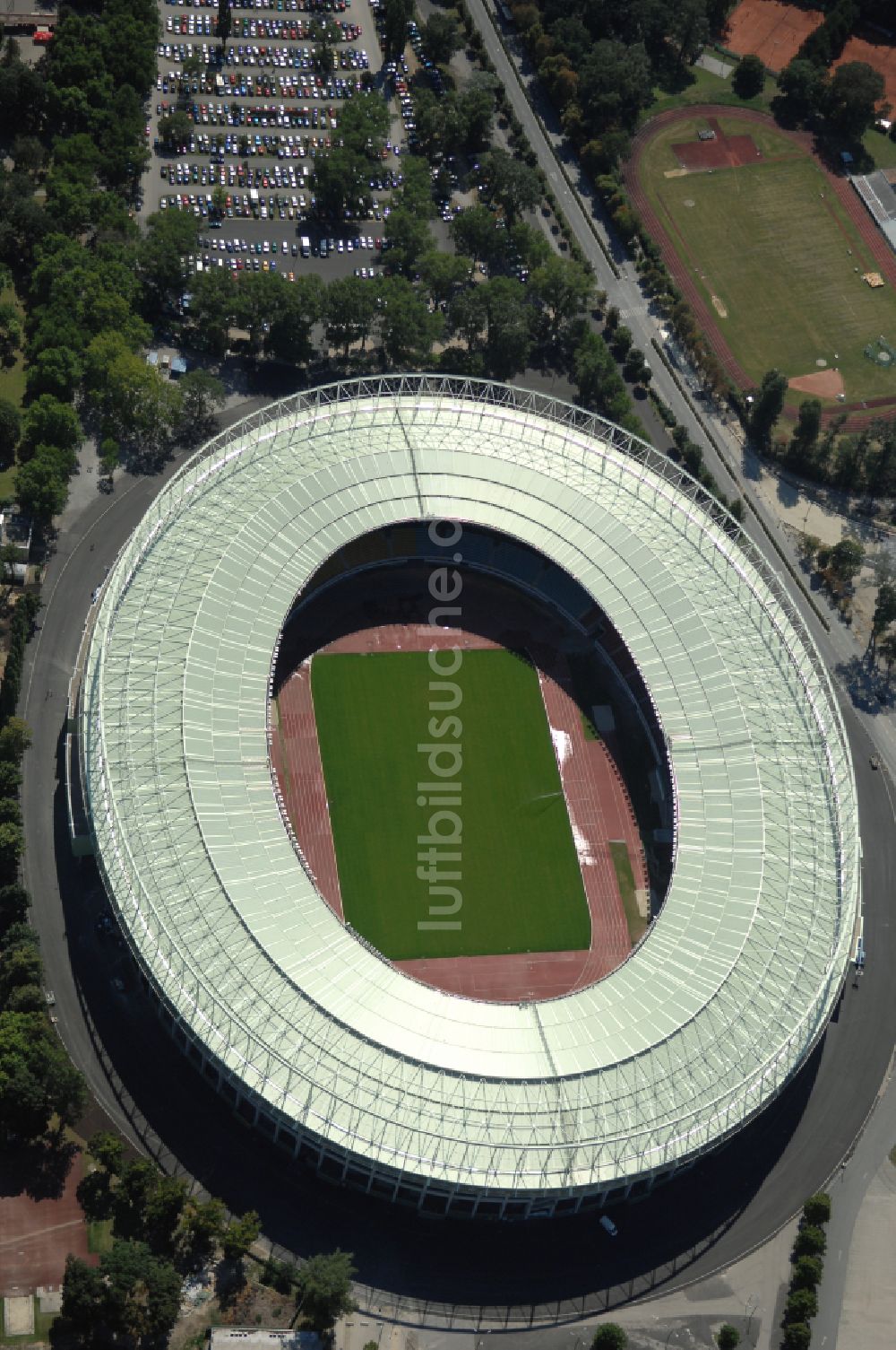 Luftbild Wien - Sportstätten-Gelände der Arena des Stadion Ernst-Happel-Stadion in Wien in Österreich