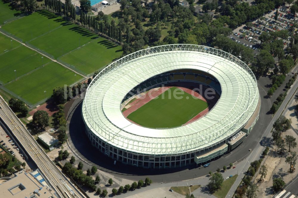 Wien von oben - Sportstätten-Gelände der Arena des Stadion Ernst-Happel-Stadion in Wien in Österreich