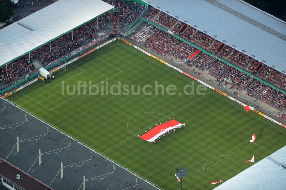 Luftaufnahme Cottbus - Sportstätten-Gelände der Arena des Stadion der Freundschaft des Fußballclubs FC Energie in Cottbus im Bundesland Brandenburg