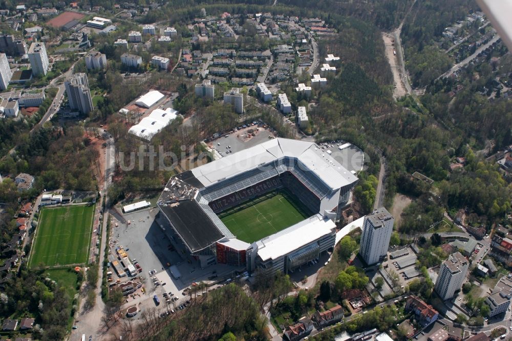 Luftbild Kaiserslautern - Sportstätten-Gelände der Arena des Stadion Fritz-Walter-Stadion in Kaiserslautern im Bundesland Rheinland-Pfalz, Deutschland