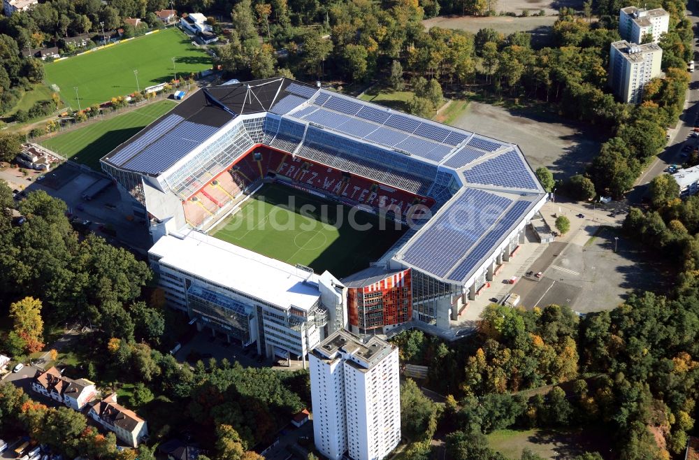 Luftbild Kaiserslautern - Sportstätten-Gelände der Arena des Stadion Fritz-Walter-Stadion in Kaiserslautern im Bundesland Rheinland-Pfalz, Deutschland