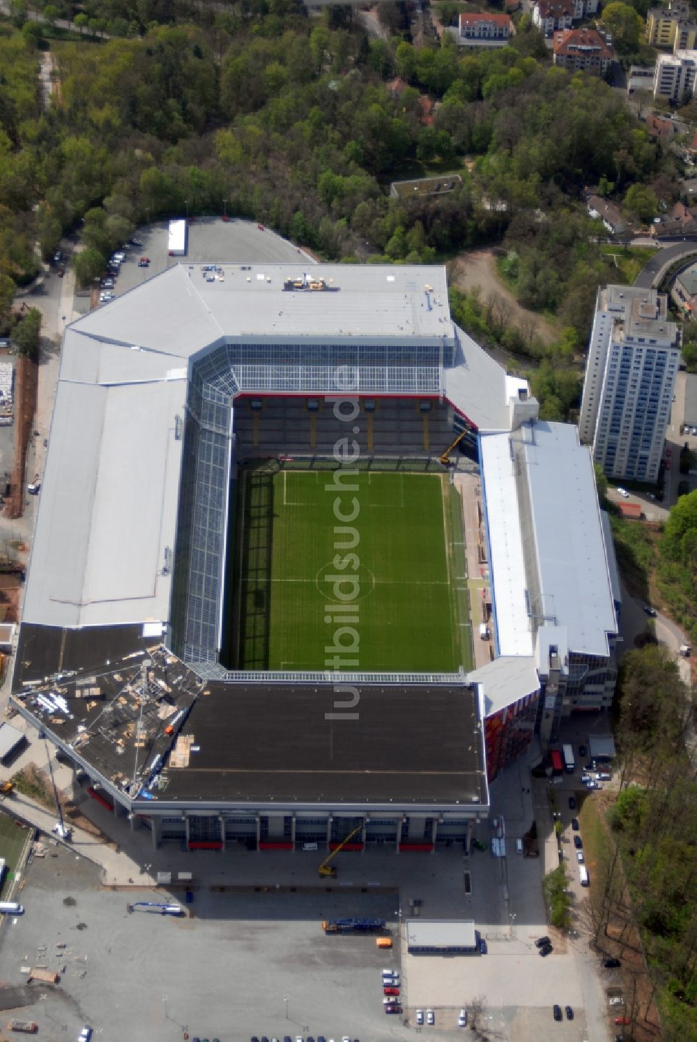 Luftbild Kaiserslautern - Sportstätten-Gelände der Arena des Stadion Fritz-Walter-Stadion in Kaiserslautern im Bundesland Rheinland-Pfalz, Deutschland