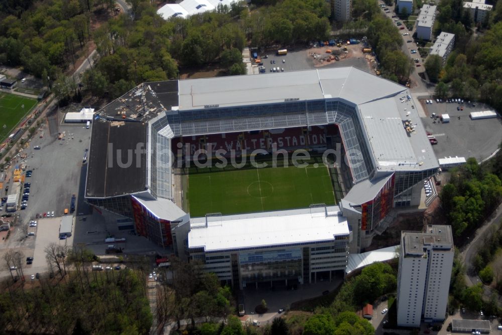 Luftbild Kaiserslautern - Sportstätten-Gelände der Arena des Stadion Fritz-Walter-Stadion in Kaiserslautern im Bundesland Rheinland-Pfalz, Deutschland