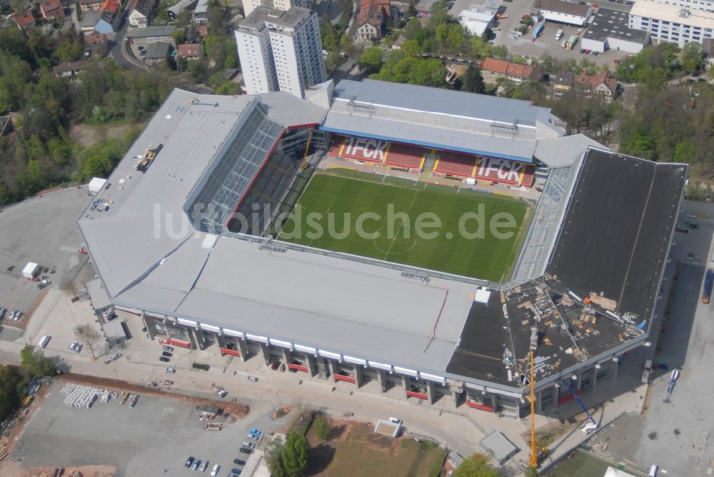 Kaiserslautern aus der Vogelperspektive: Sportstätten-Gelände der Arena des Stadion Fritz-Walter-Stadion in Kaiserslautern im Bundesland Rheinland-Pfalz, Deutschland