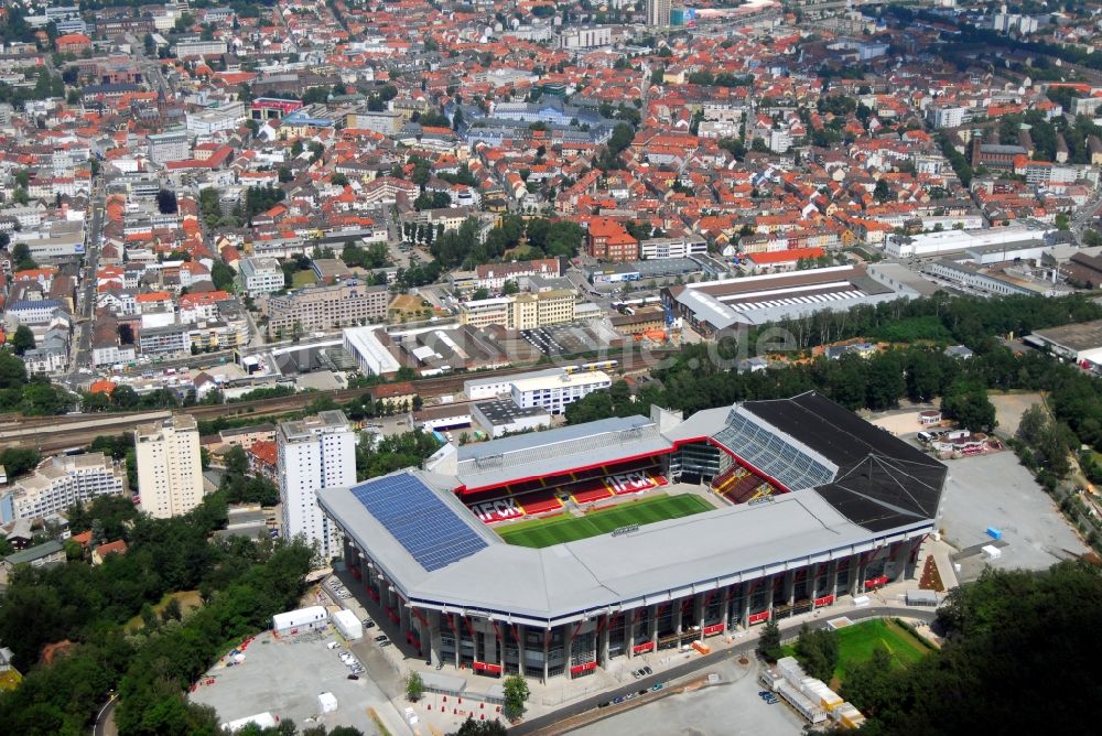 Luftbild Kaiserslautern - Sportstätten-Gelände der Arena des Stadion Fritz-Walter-Stadion in Kaiserslautern im Bundesland Rheinland-Pfalz, Deutschland