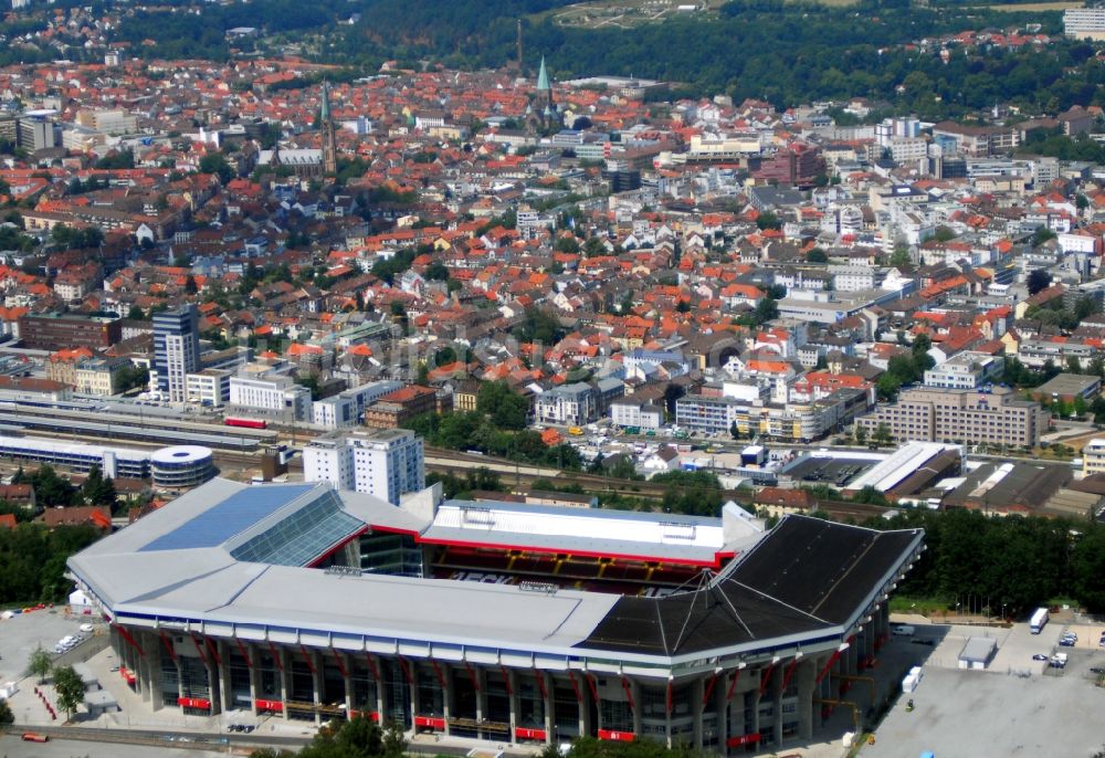 Luftbild Kaiserslautern - Sportstätten-Gelände der Arena des Stadion Fritz-Walter-Stadion in Kaiserslautern im Bundesland Rheinland-Pfalz, Deutschland