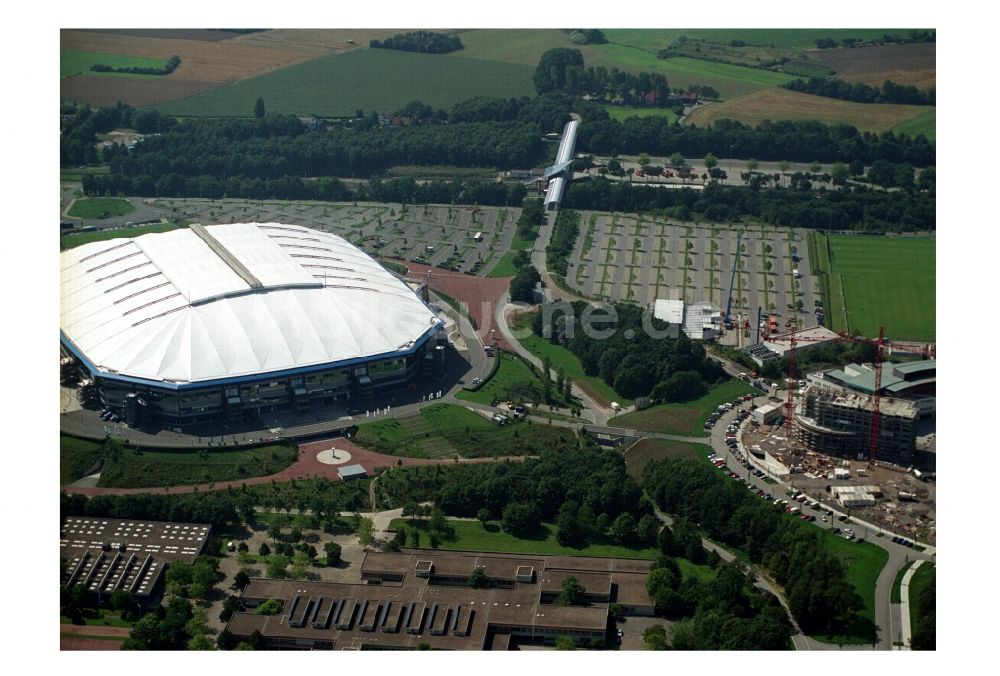 Luftbild Gelsenkirchen - Sportstätten-Gelände der Arena des Stadion in Gelsenkirchen im Bundesland Nordrhein-Westfalen