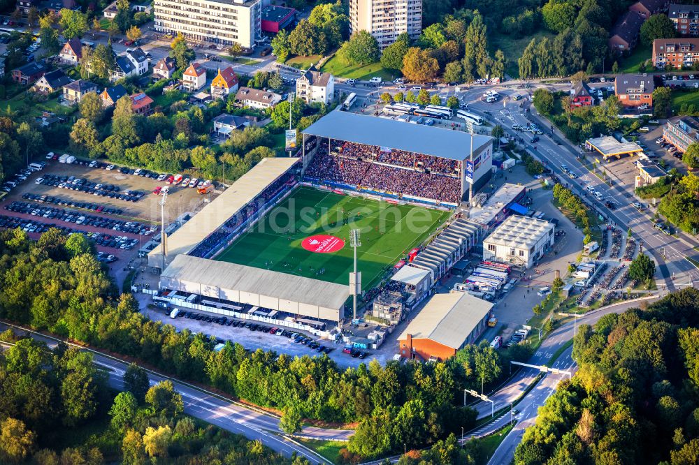 Luftbild Kiel - Sportstätten-Gelände der Arena des Stadion Holstein-Stadion am Westring im Ortsteil Wik in Kiel im Bundesland Schleswig-Holstein, Deutschland