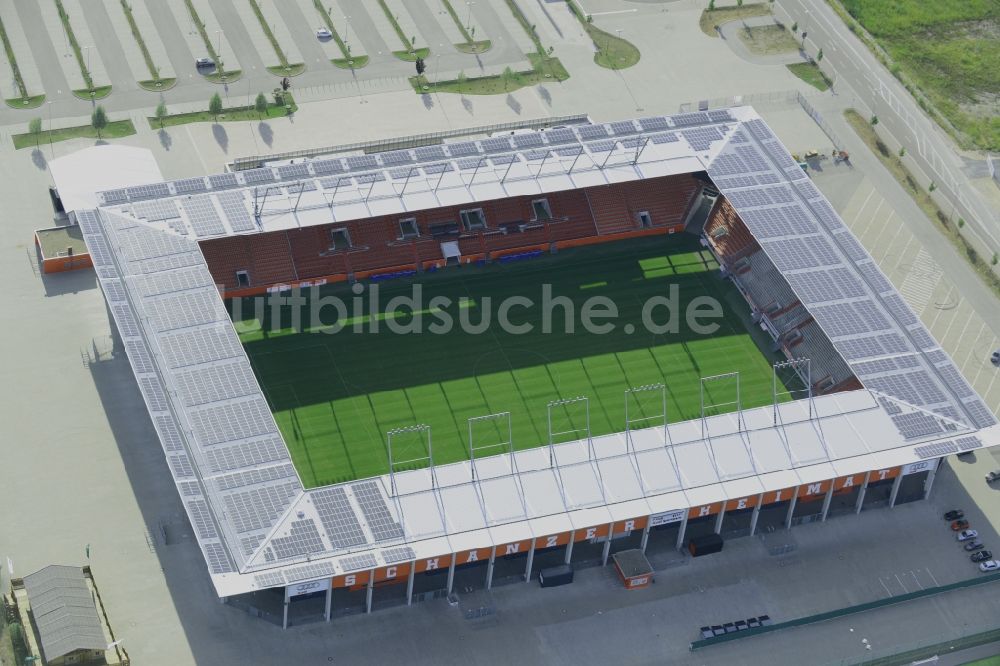 Luftaufnahme Ingolstadt - Sportstätten-Gelände der Arena des Stadion in Ingolstadt im Bundesland Bayern