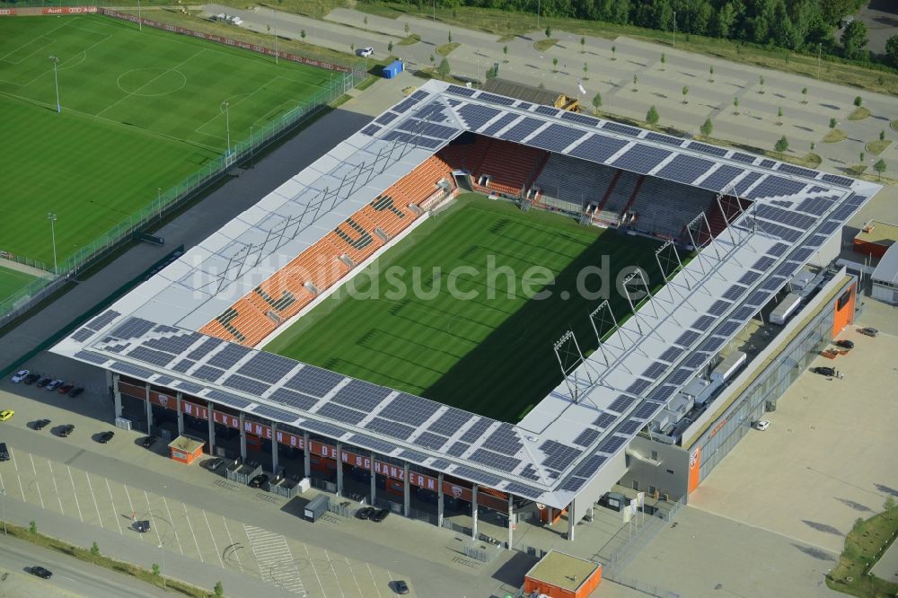 Luftbild Ingolstadt - Sportstätten-Gelände der Arena des Stadion in Ingolstadt im Bundesland Bayern