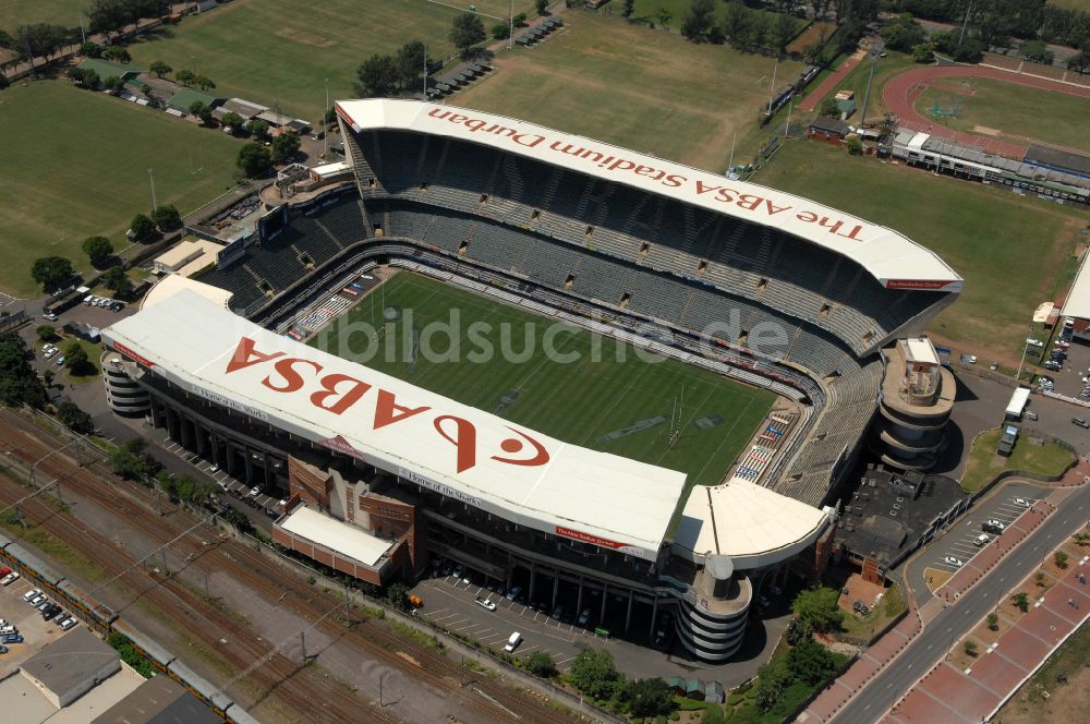 Luftbild Durban - Sportstätten-Gelände der Arena des Stadion Kings-Park-Stadion in Durban in KwaZulu-Natal, Südafrika