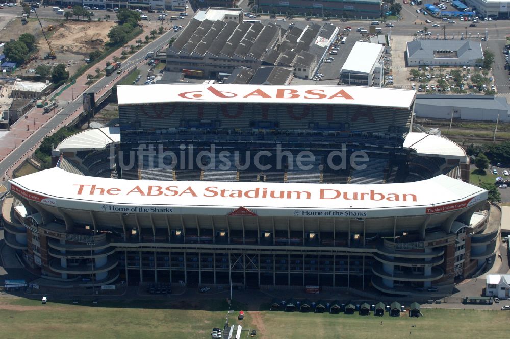 Luftbild Durban - Sportstätten-Gelände der Arena des Stadion Kings-Park-Stadion in Durban in KwaZulu-Natal, Südafrika