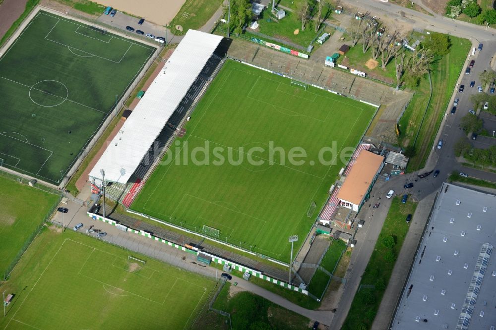 Luftbild Lübeck - Sportstätten-Gelände der Arena des Stadion in Lübeck im Bundesland Schleswig-Holstein