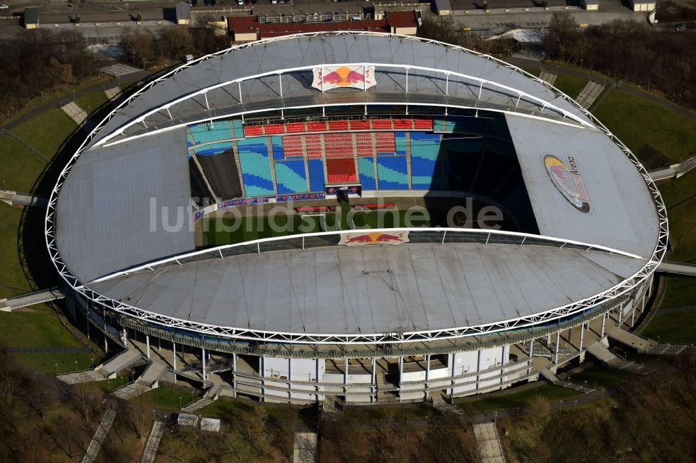 Luftaufnahme Leipzig - Sportstätten-Gelände der Arena des Stadion in Leipzig im Bundesland Sachsen