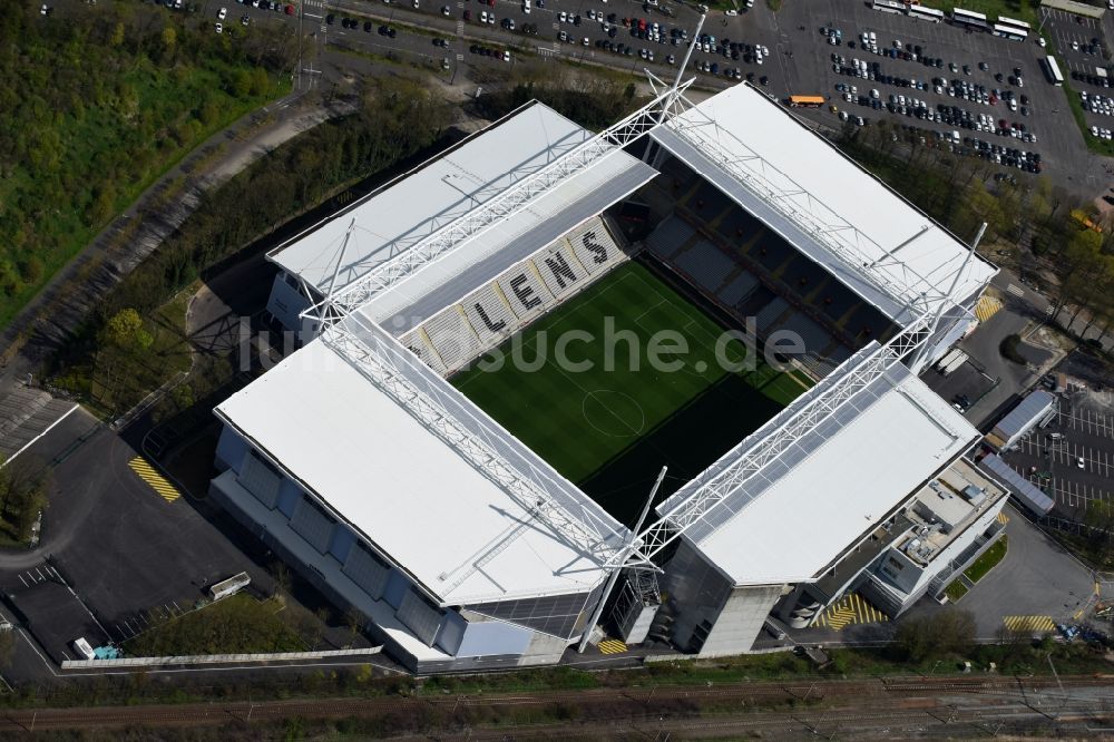 Luftbild Lens - Sportstätten-Gelände der Arena des Stadion in Lens in Nord-Pas-de-Calais Picardie, Frankreich